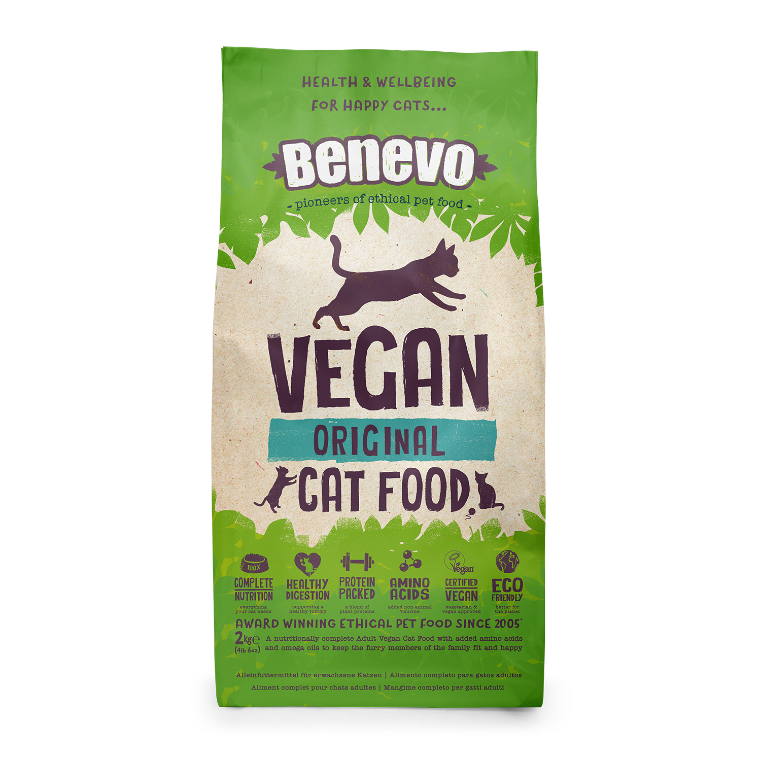 Benevo Vegan -Cat- 2kg Veganes Katzenfutter -Nicht Bio- - Bild 1
