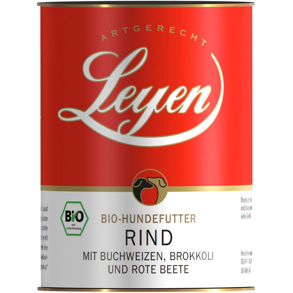 Bio Hundefutter Rind mit Buchweizen 400g Leyen - Bild 1