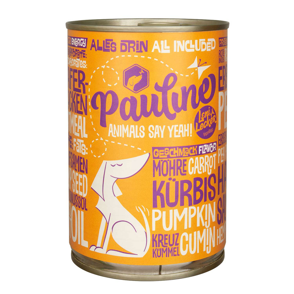 Hundealleinfutter Pauline, ausgewogen, 100 % vegan, nicht Bio, 400g Vegan4Dogs - Bild 1