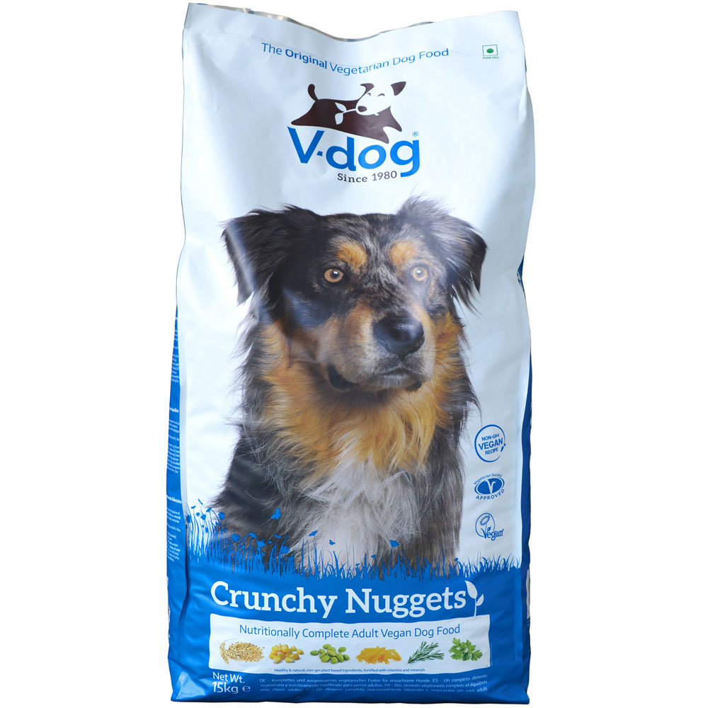 V-Dog Crunchy Nuggets 15Kg Veganes Alleinfutter für Hunde -Nicht Bio- - Bild 1