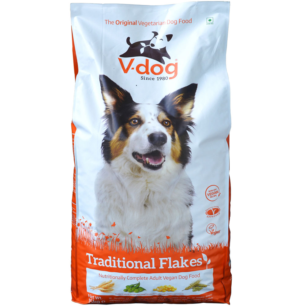 V-Dog Flocken (Traditional Flakes) 15kg Veganes Hundefutter -Nicht Bio- - Bild 1
