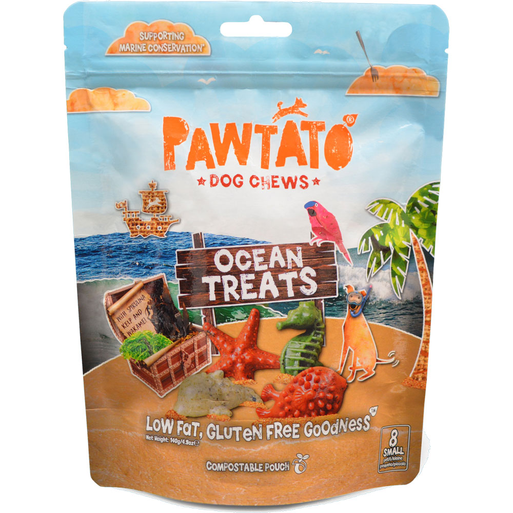 vegane Hunde Leckerli Pawtato Ocean Treats SMALL (nicht Bio) 140g Benevo - Bild 1